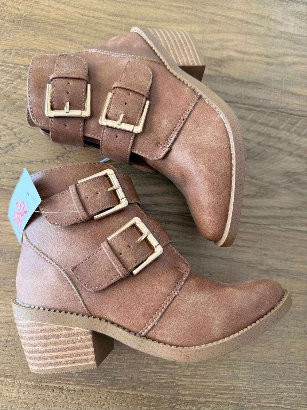 Justice Girl Buckle Boots